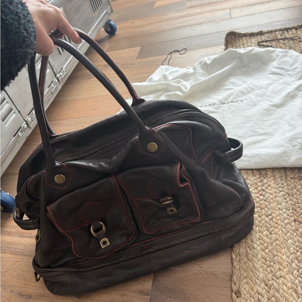 Marc By Marc Jacobs Leather Weekender Bag